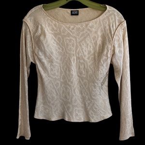 Adri 100% silk gold top